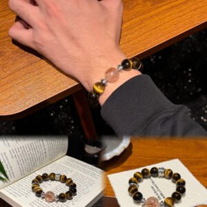 Tiger's Eye 14mm Bracelet - AC-047