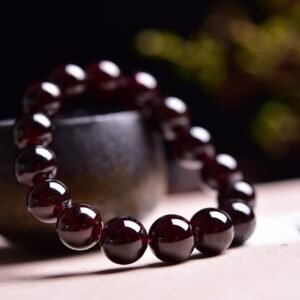 Garnet 15mm Bracelet - AC-177