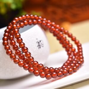 Garnet 3mm Bracelet - AC-166