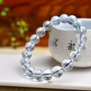 Aquamarine 8mm Single-Wrap Bracelet - AC-144