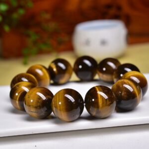 Yellow Tiger Eye 20mm Bracelet - AC-134