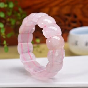 Rose Quartz 20mm Bracelet - AC-174