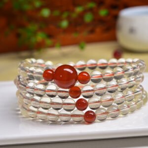 Red Agate 6mm 108-Bead Bracelet - AC-102