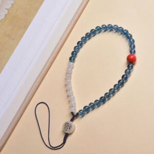 White Agate 6mm Bracelet - AC-156