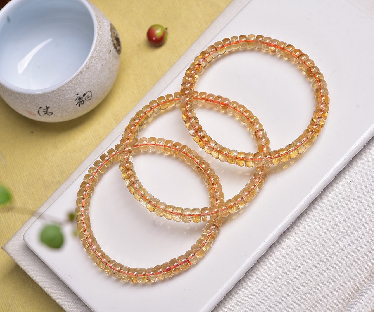 Citrine 6mm Bracelet - AC-104