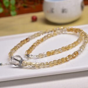 Citrine 3mm Necklace - AC-137