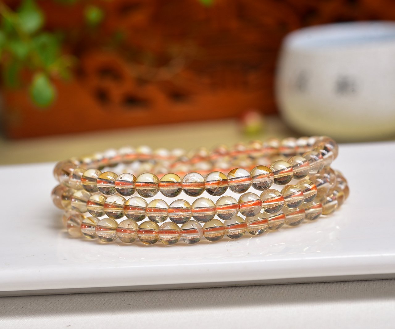 Citrine 5mm Bracelet - AC-103
