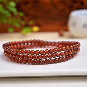 Garnet 4mm Bracelet - AC-124