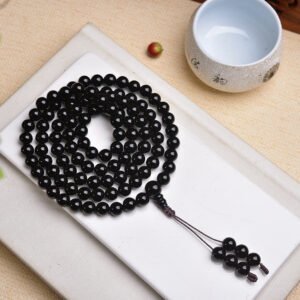 Black Tourmaline 8mm 108-Bead Bracelet - AC-142