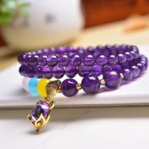 Amethyst 6mm Bracelet - AC-163