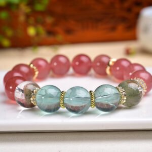 Green Phantom Quartz 12mm Bracelet - AC-118