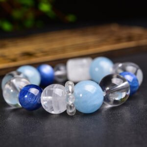 Aquamarine 10mm Bracelet - AC-093