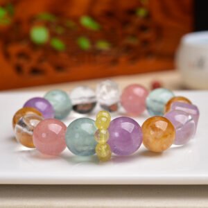 Amethyst 15mm Bracelet - AC-116