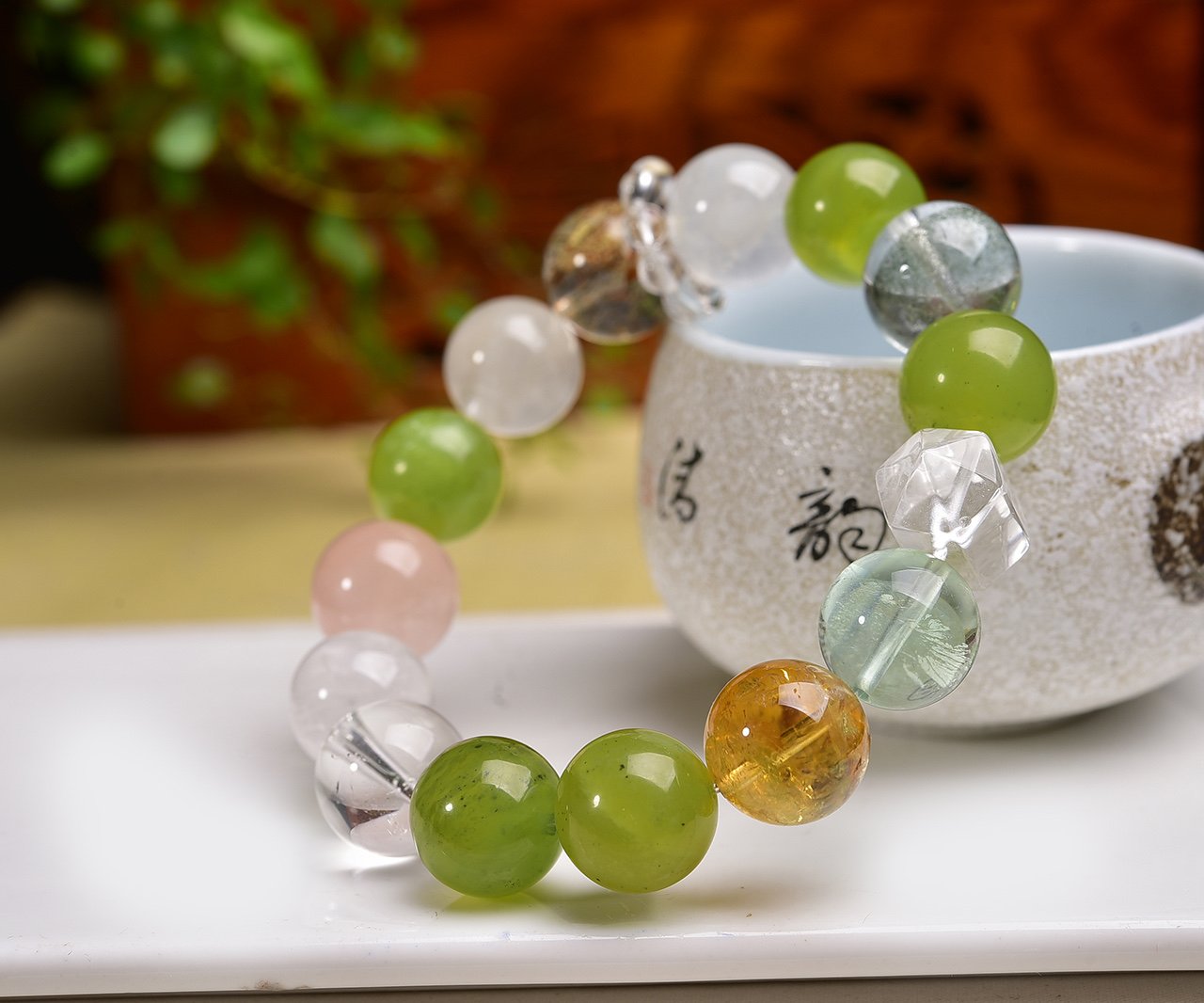 Red Agate 14mm Bracelet - AC-096