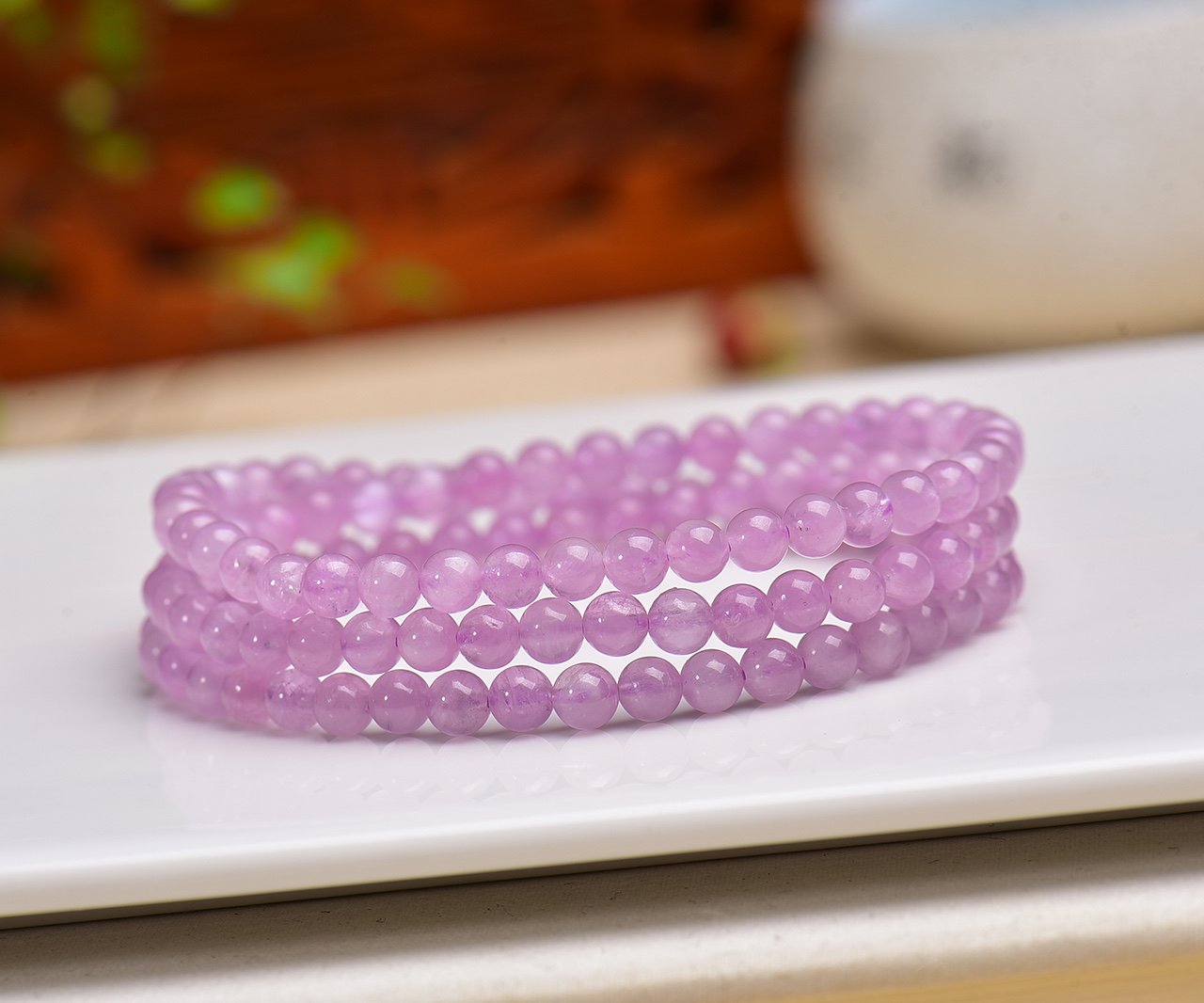 Garnet 15mm Bracelet - AC-177