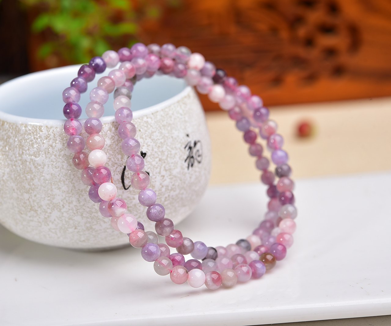Jade 5mm Bracelet - AC-127 - Image 2