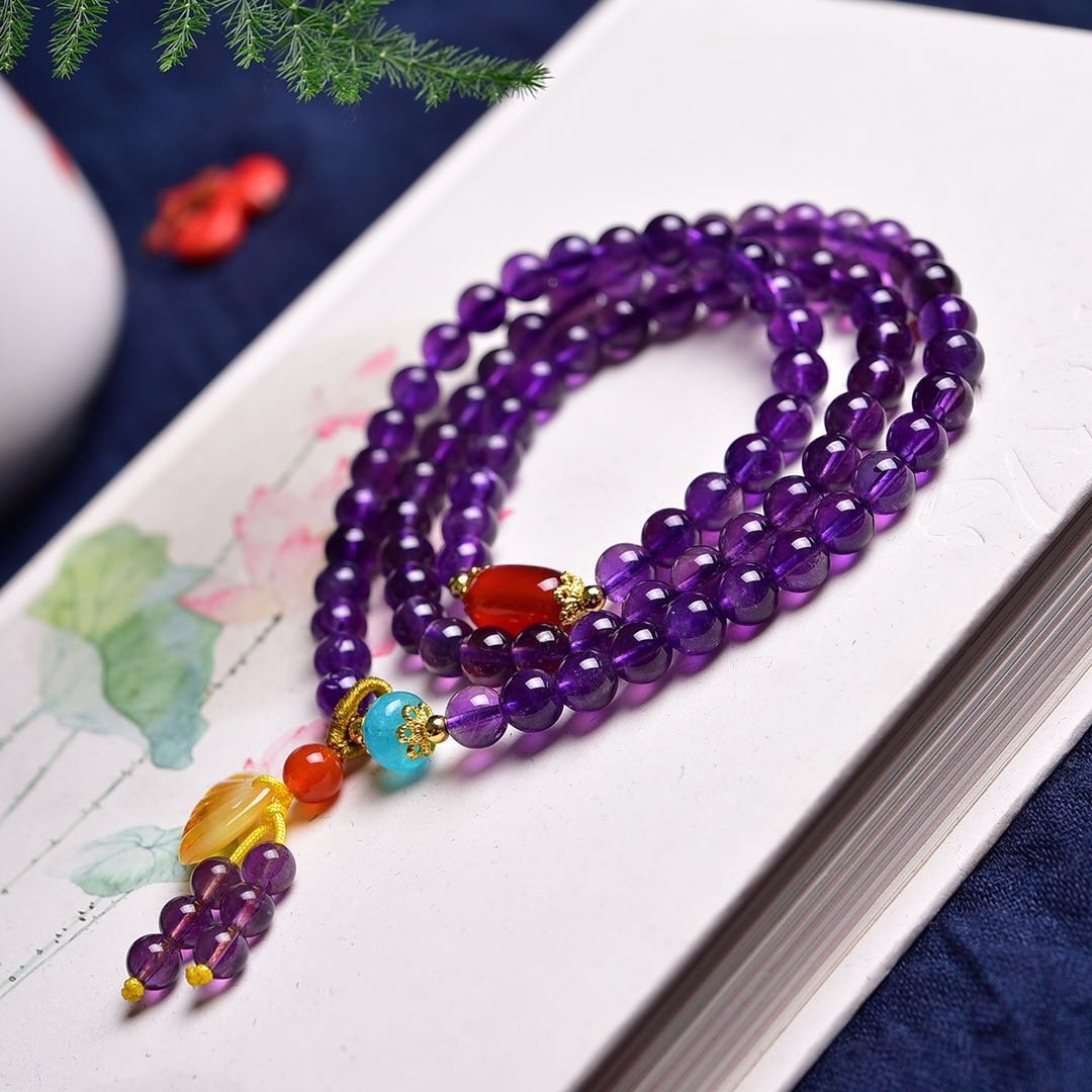 Crystal Single-Wrap Bracelet - AC-176 - Image 2