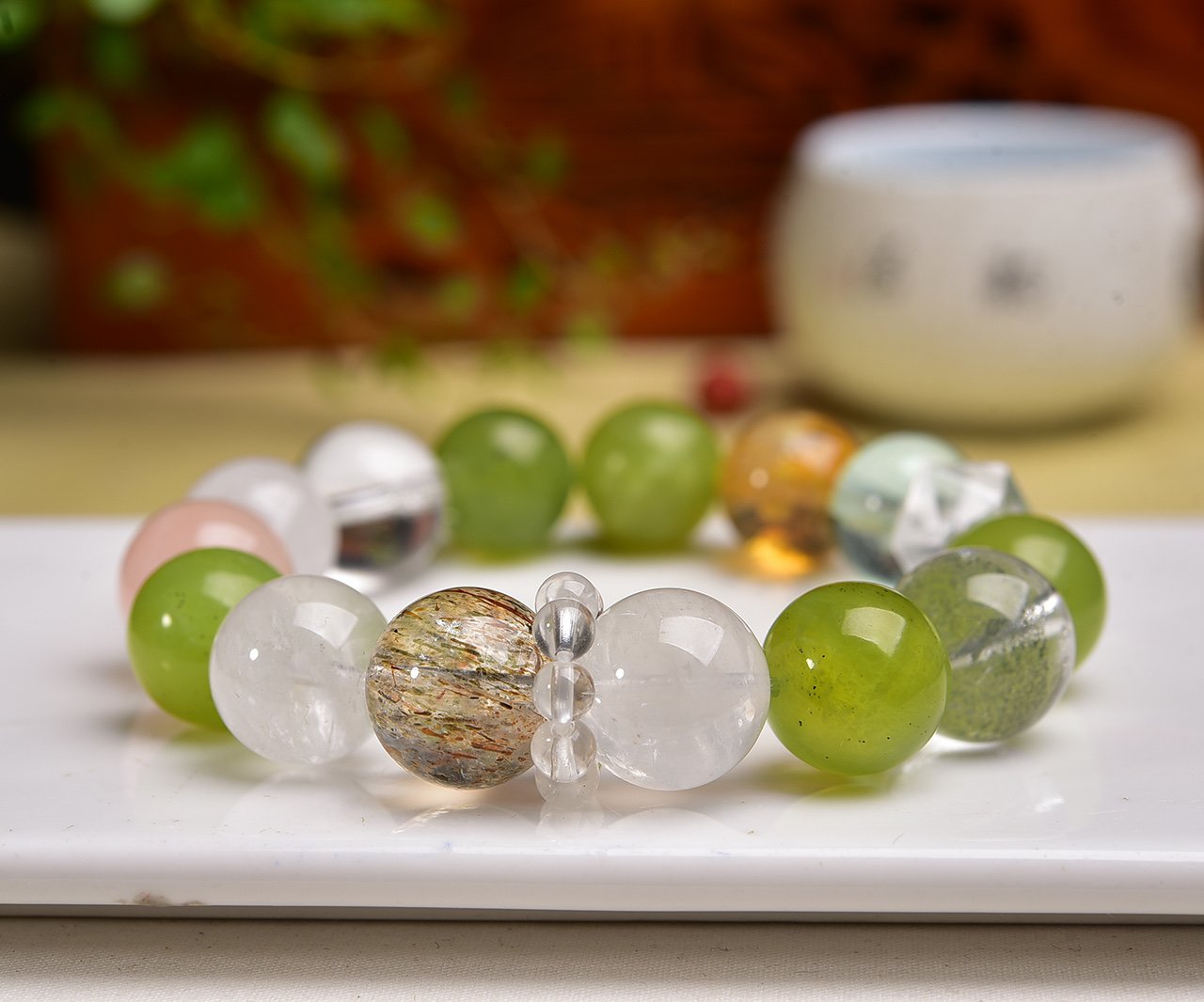 Red Agate 14mm Bracelet - AC-096 - Image 2