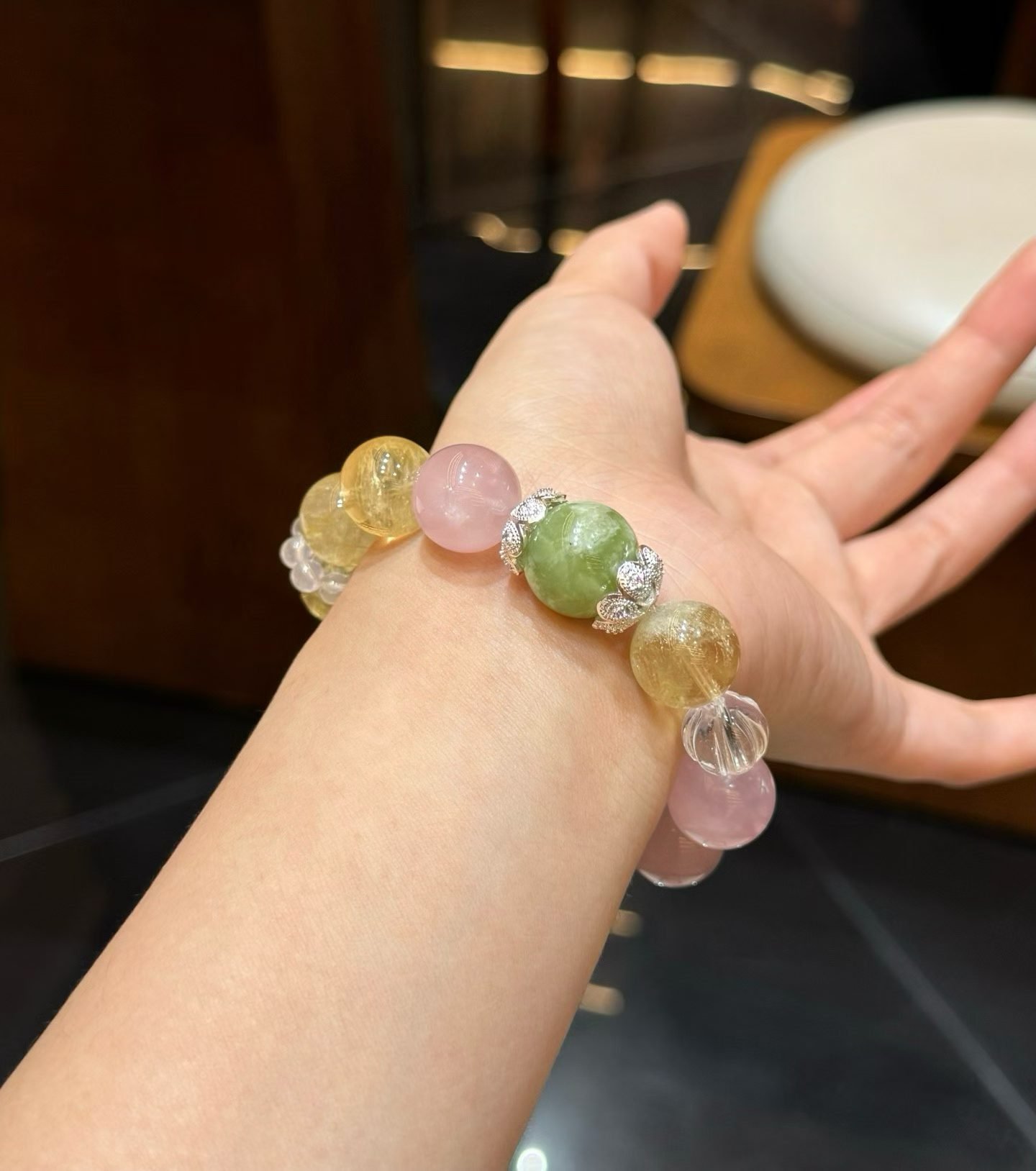 Rose Quartz Bracelet - AC-025 - Image 2