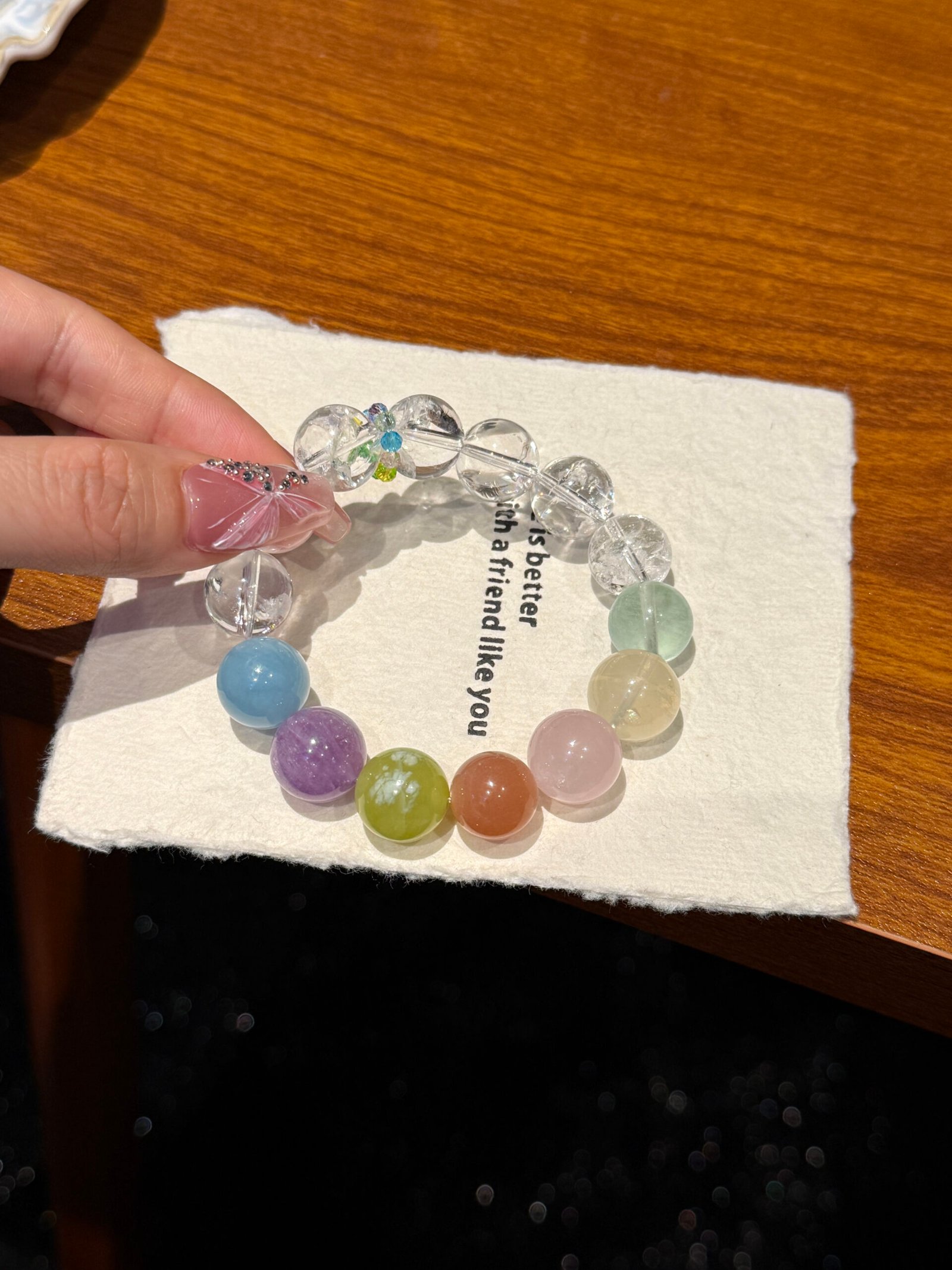 Green Phantom Quartz Bracelet - AC-042 - Image 2