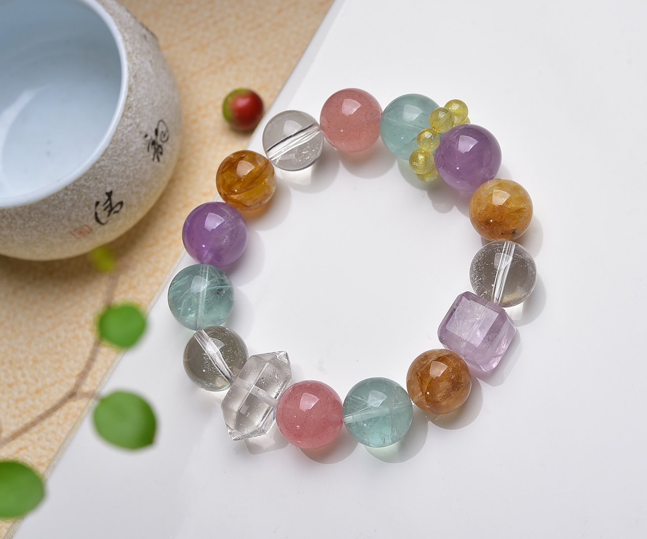 Chalcedony 6mm Bracelet - AC-123 - Image 2