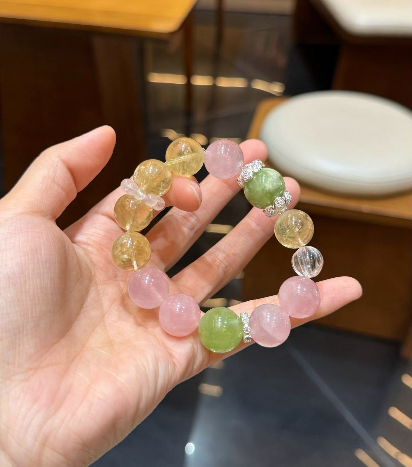 Rose Quartz Bracelet - AC-025 - Image 3