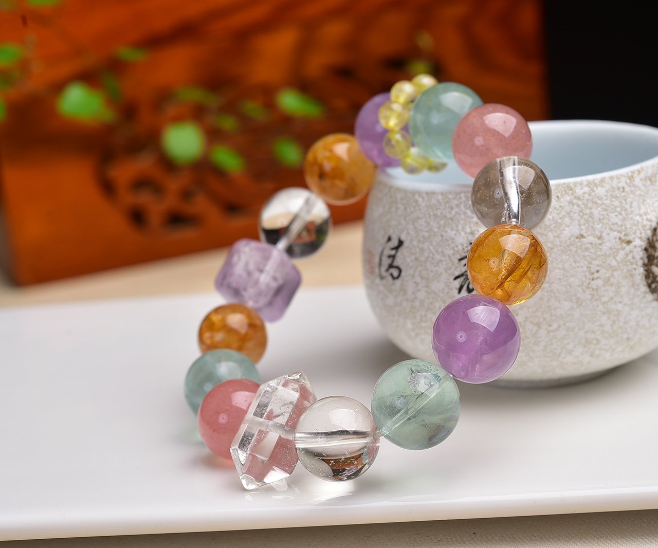 Chalcedony 6mm Bracelet - AC-123 - Image 3