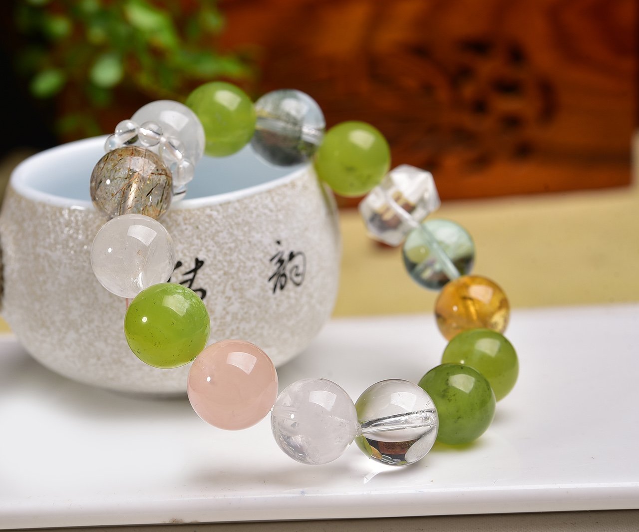 Red Agate 14mm Bracelet - AC-096 - Image 4