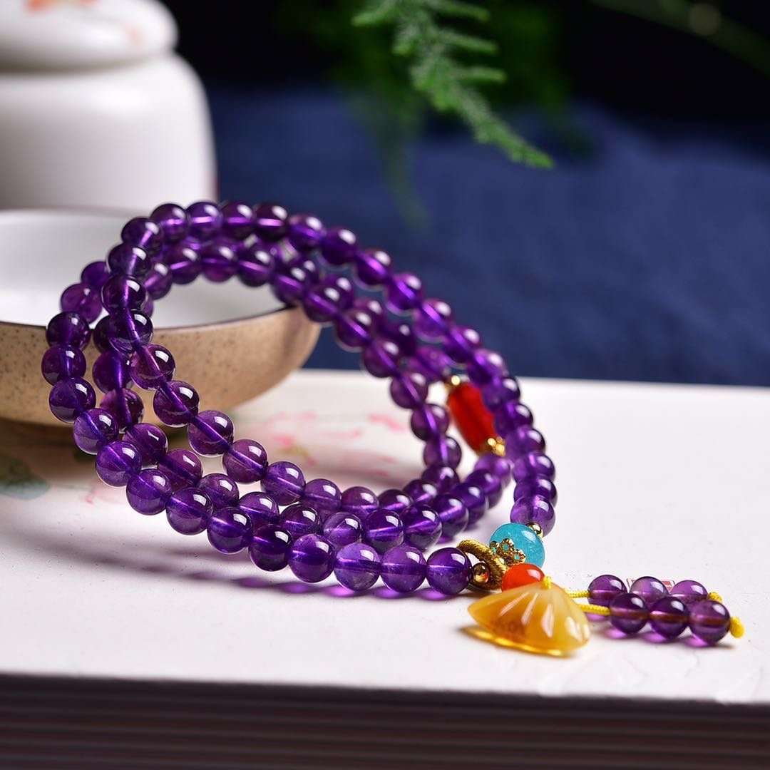 Crystal Single-Wrap Bracelet - AC-176 - Image 5