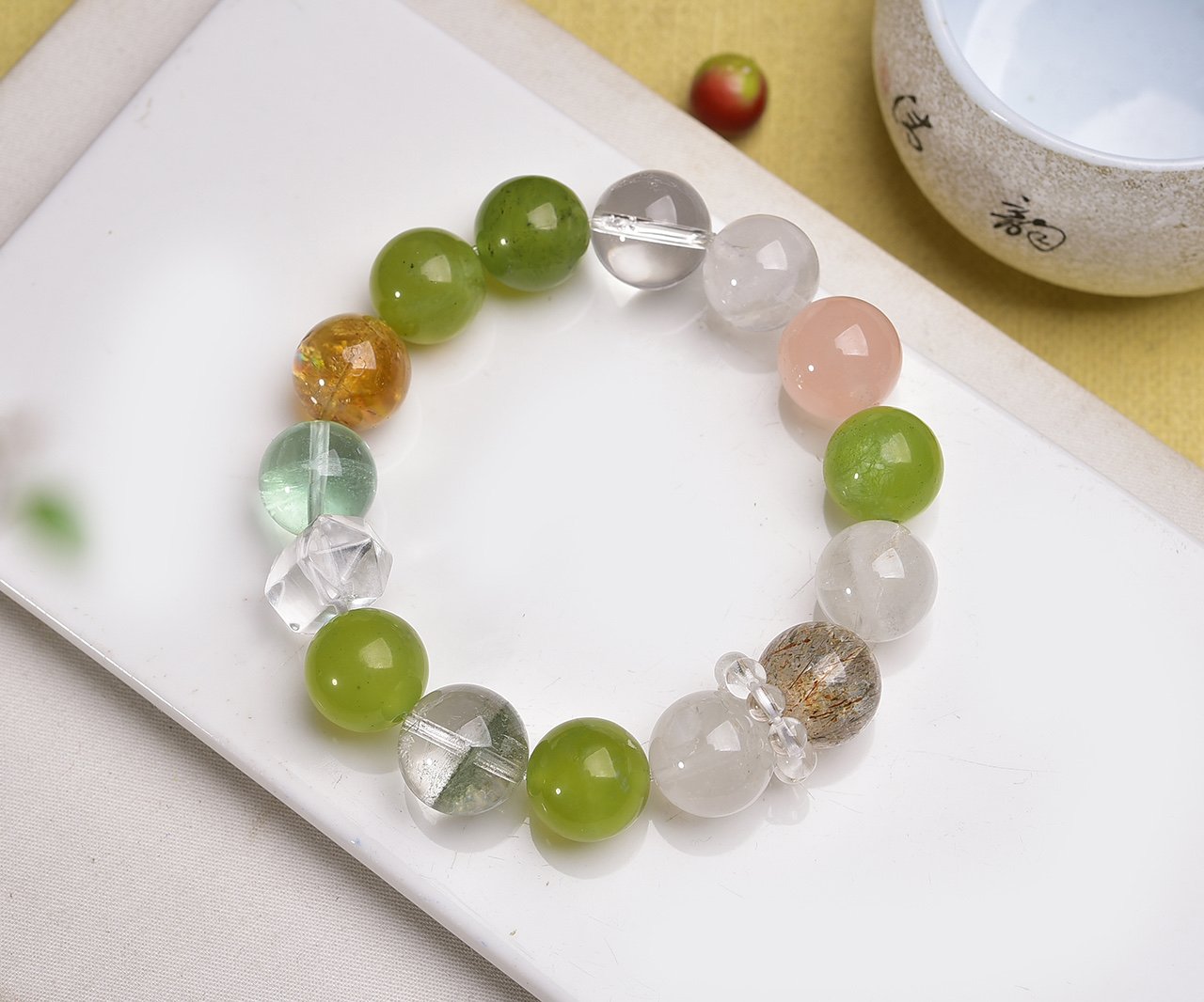 Red Agate 14mm Bracelet - AC-096 - Image 5