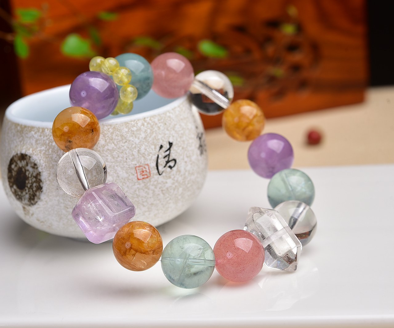 Chalcedony 6mm Bracelet - AC-123 - Image 5