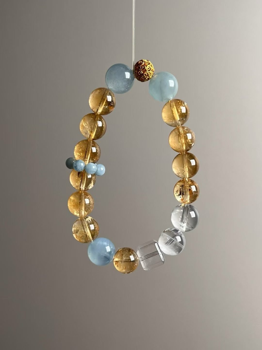 White Phantom Quartz 5mm Bracelet - AC-011